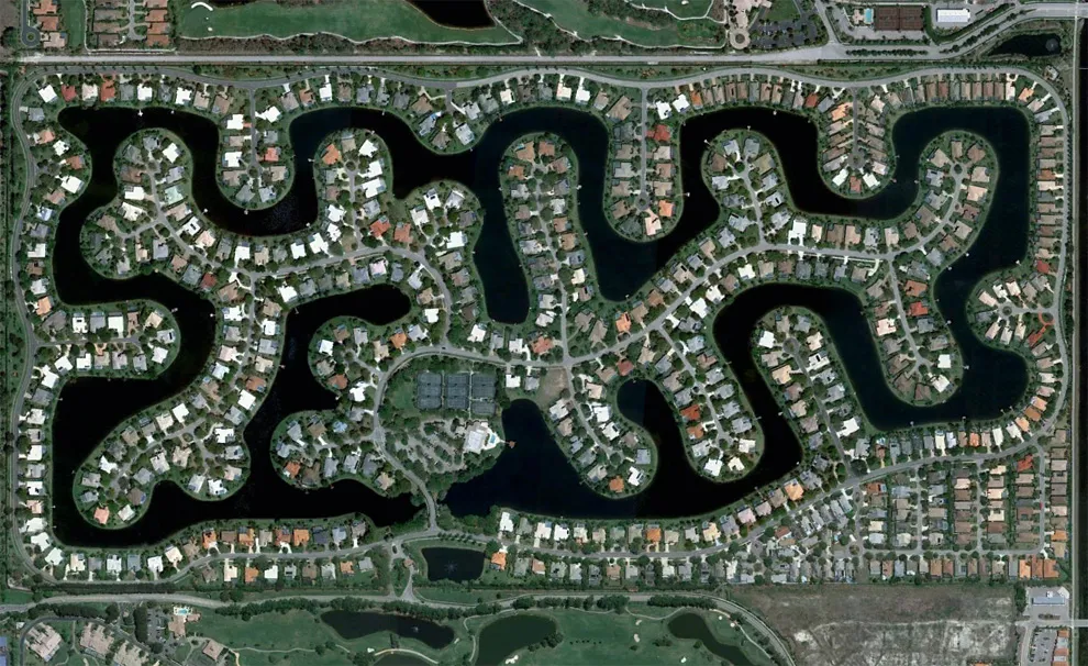 Vue aérienne de Bonita Springs