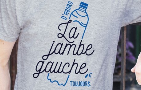 D’abord la jambe gauche, toujours !